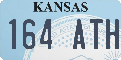 KS license plate 164ATH