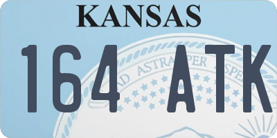 KS license plate 164ATK
