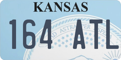 KS license plate 164ATL