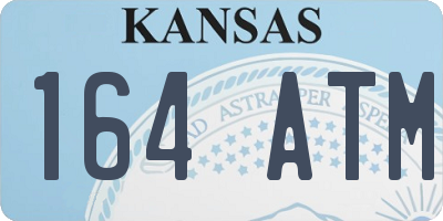 KS license plate 164ATM