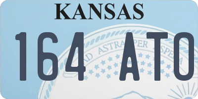 KS license plate 164ATO