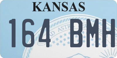 KS license plate 164BMH