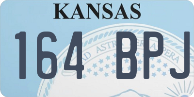 KS license plate 164BPJ