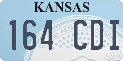 KS license plate 164CDI