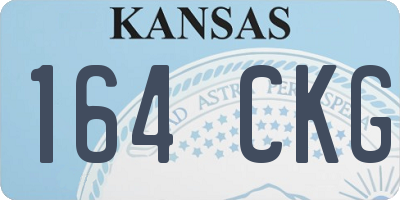 KS license plate 164CKG