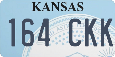 KS license plate 164CKK
