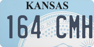 KS license plate 164CMH