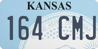 KS license plate 164CMJ