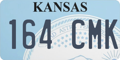 KS license plate 164CMK