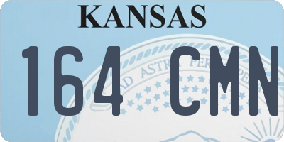 KS license plate 164CMN