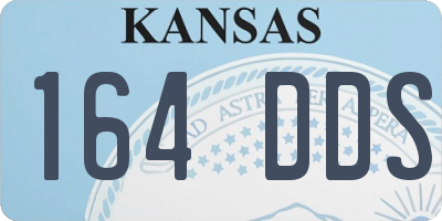 KS license plate 164DDS
