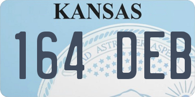 KS license plate 164DEB