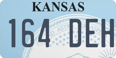 KS license plate 164DEH