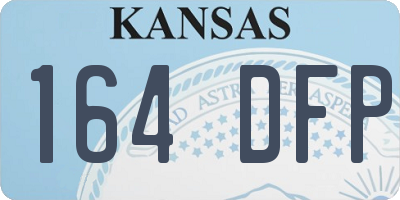 KS license plate 164DFP