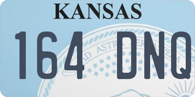 KS license plate 164DNQ