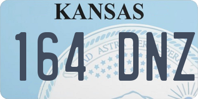KS license plate 164DNZ