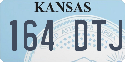 KS license plate 164DTJ