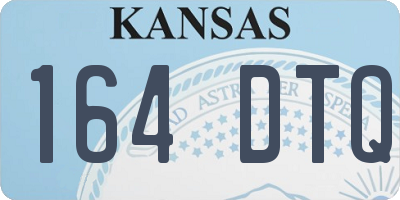 KS license plate 164DTQ