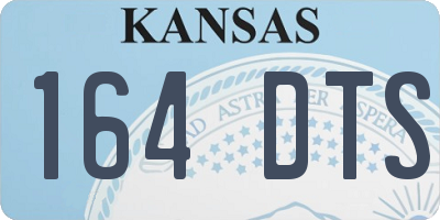 KS license plate 164DTS