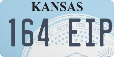 KS license plate 164EIP