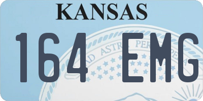 KS license plate 164EMG