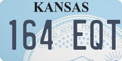 KS license plate 164EQT