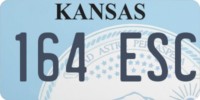 KS license plate 164ESC