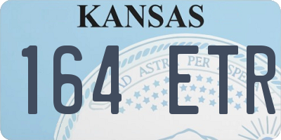 KS license plate 164ETR