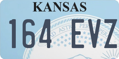 KS license plate 164EVZ