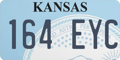 KS license plate 164EYC