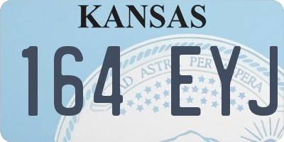 KS license plate 164EYJ