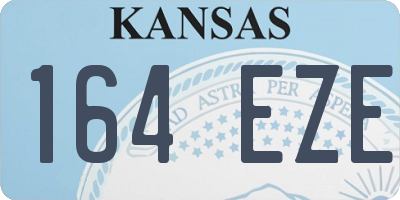 KS license plate 164EZE