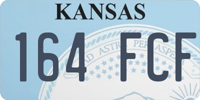 KS license plate 164FCF