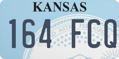 KS license plate 164FCQ