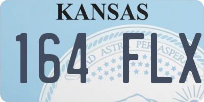 KS license plate 164FLX