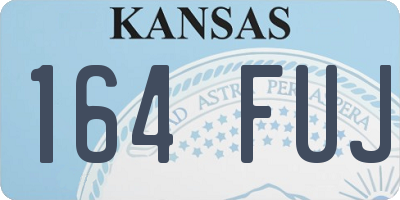 KS license plate 164FUJ