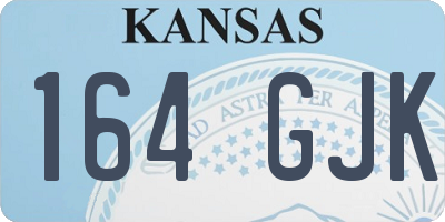 KS license plate 164GJK