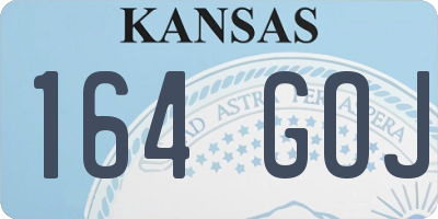 KS license plate 164GOJ