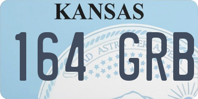 KS license plate 164GRB