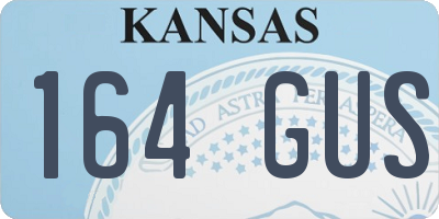 KS license plate 164GUS