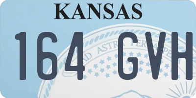 KS license plate 164GVH