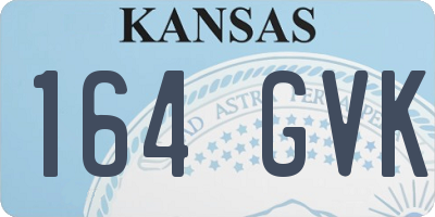 KS license plate 164GVK