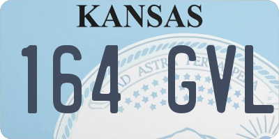 KS license plate 164GVL
