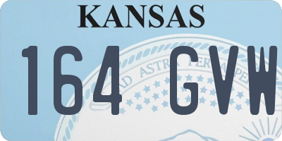 KS license plate 164GVW