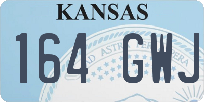 KS license plate 164GWJ
