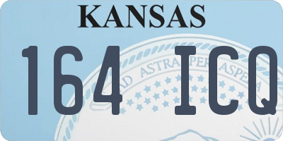 KS license plate 164ICQ