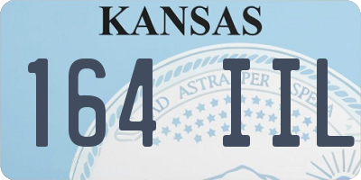 KS license plate 164IIL