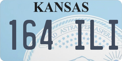 KS license plate 164ILI