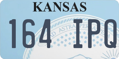 KS license plate 164IPQ