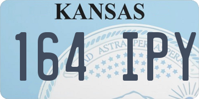 KS license plate 164IPY